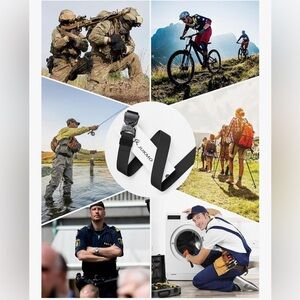 NWT Men's Black Tactical Belt (medium)